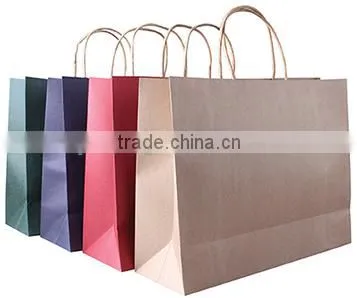Beautiful Kraft paper bag for packing shirt gift