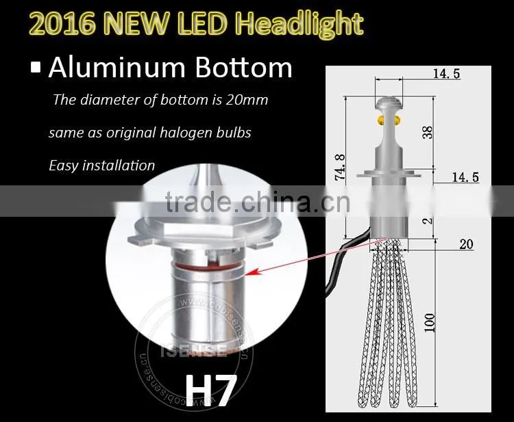 h7 led headlight bulb