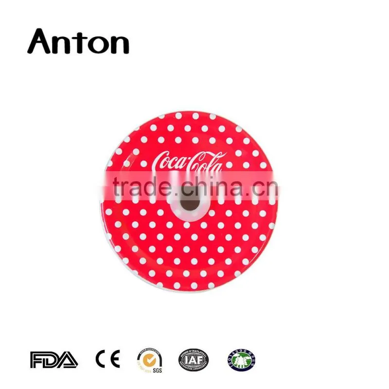 Chinese style flower printing mason jar lids packaging jar lids