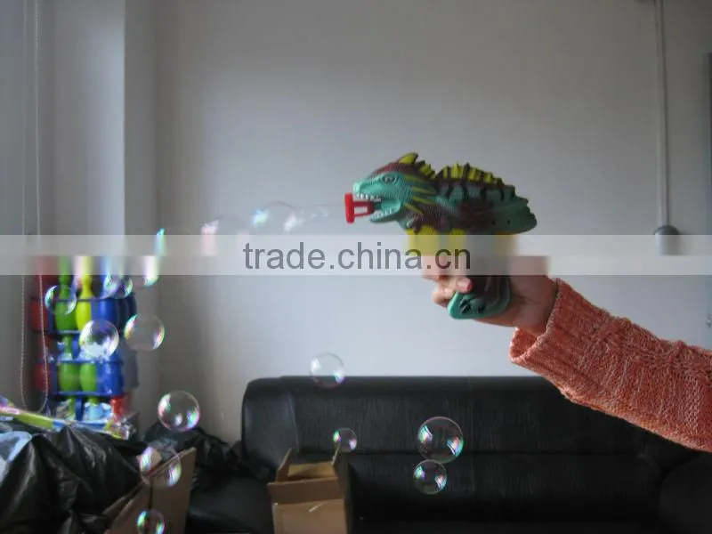 dinosaur model Plastic Bubble Gun For Kids