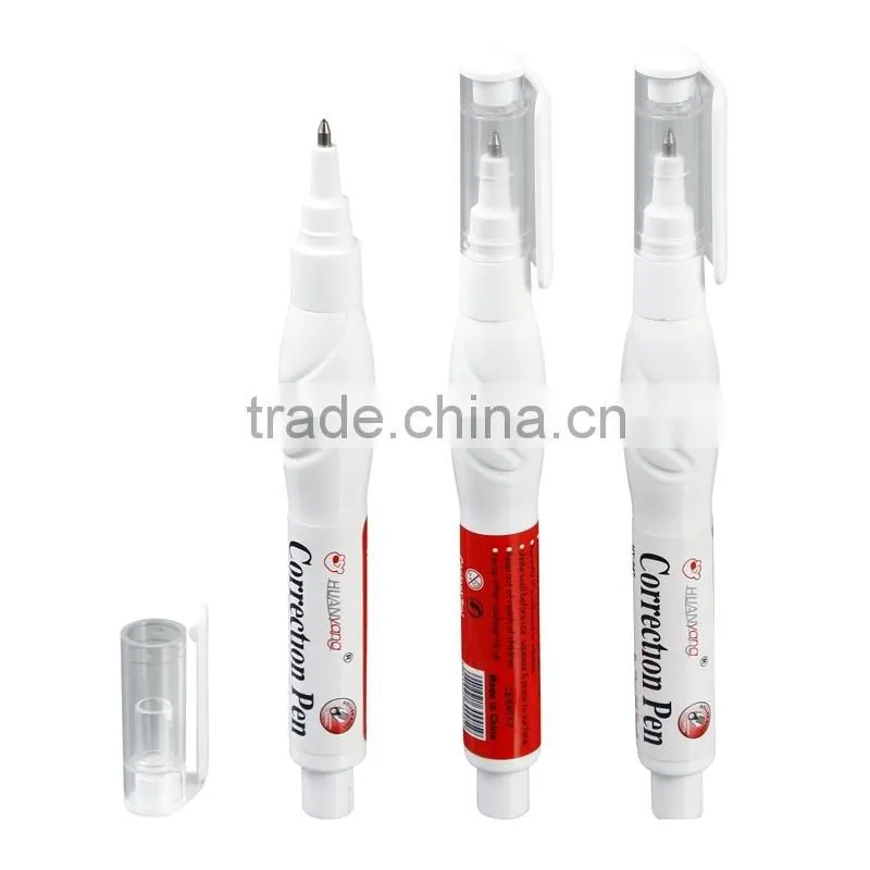 White out Metal tip correction pen(HY-647) correction fluid 7ml corrector liquid for office