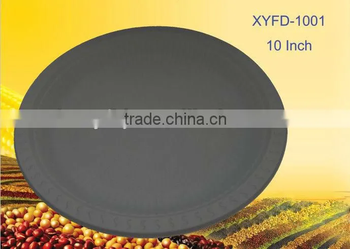 biodegradable disposable 10 inch three compartments plastic plate