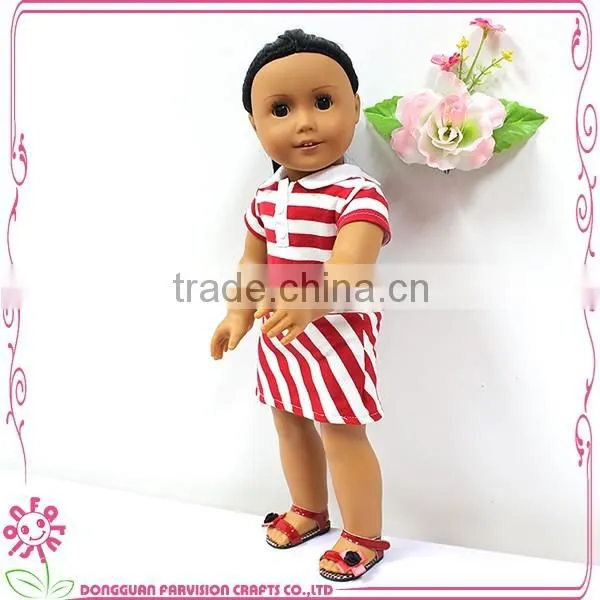 Simple doll dress clothes 100% cotton ONSALE striped outfit for 18 inch dolls