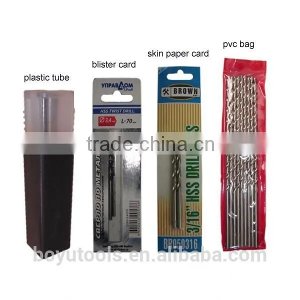 DIN340 Standard Hss Metal Drill Bits Bright Finished