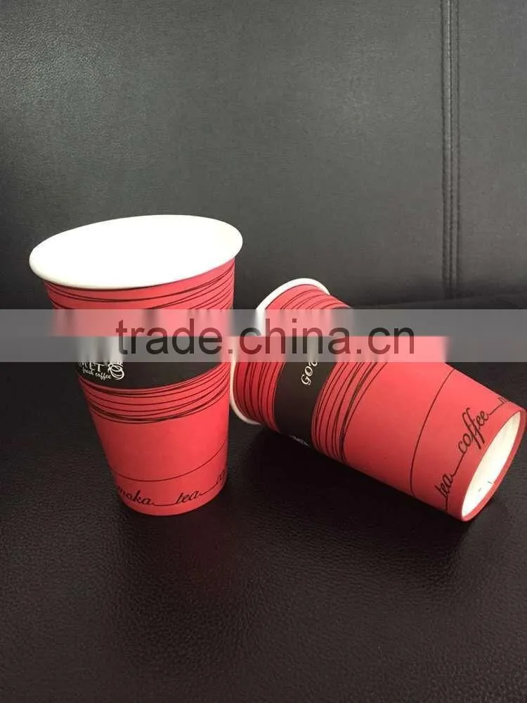 disposable food grade single wall PE coated paper cup
