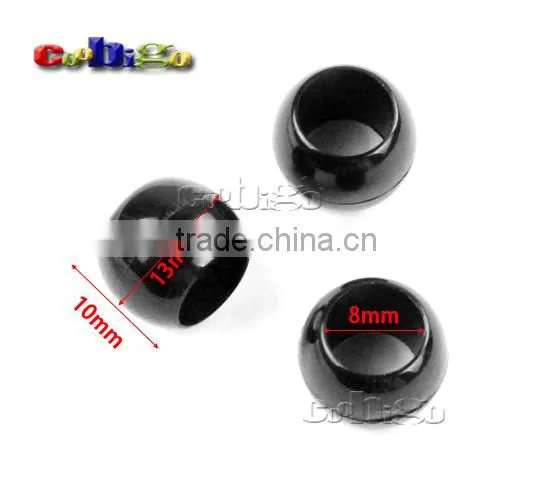 5/16"(8mm) Hole Plastic Beads Bell Stopper Cord Ends For Apparel Sportwear Paracord Rope Accessories #FLS198-B