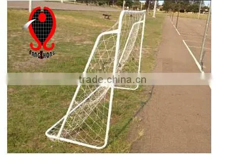 Customized iron tube frame soccer goal with powder coating