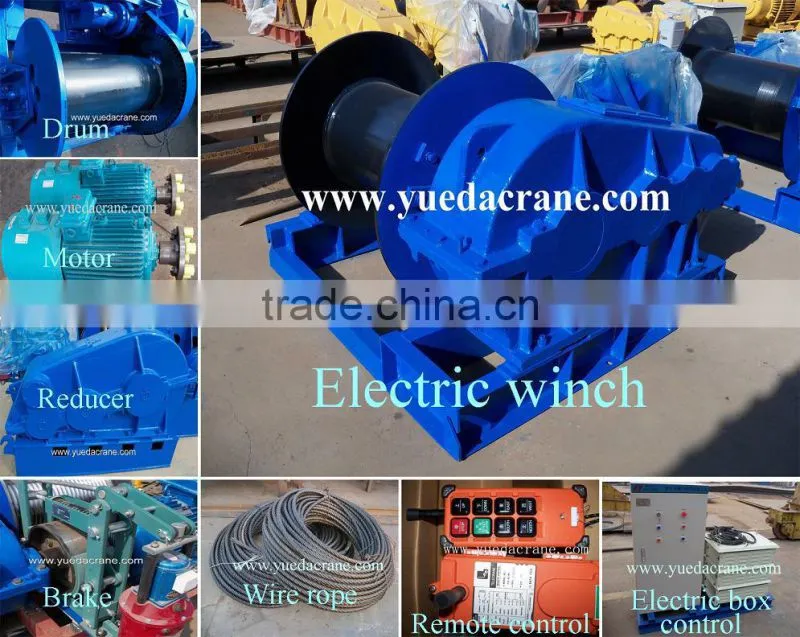 JM Model 1~65ton Single Drum Electric Hydraulic Winch