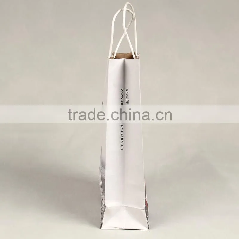 Custom scarf paper packaging bags with Twisted rope craft paper bag for clothing paper bag for gloves