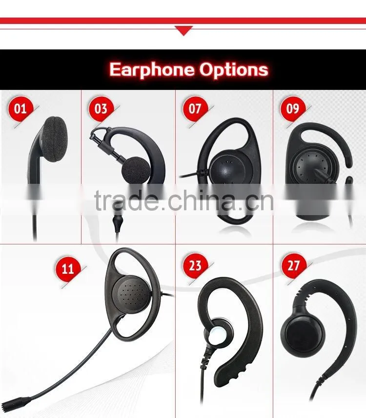 Fashion design saft ear hanger swivel receive only earpice for VX-160 radio