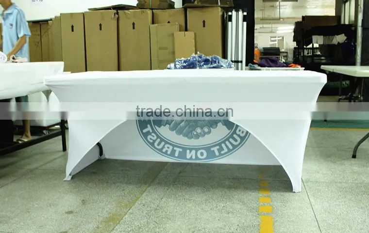 Single layer brown elastic velvet table cloth