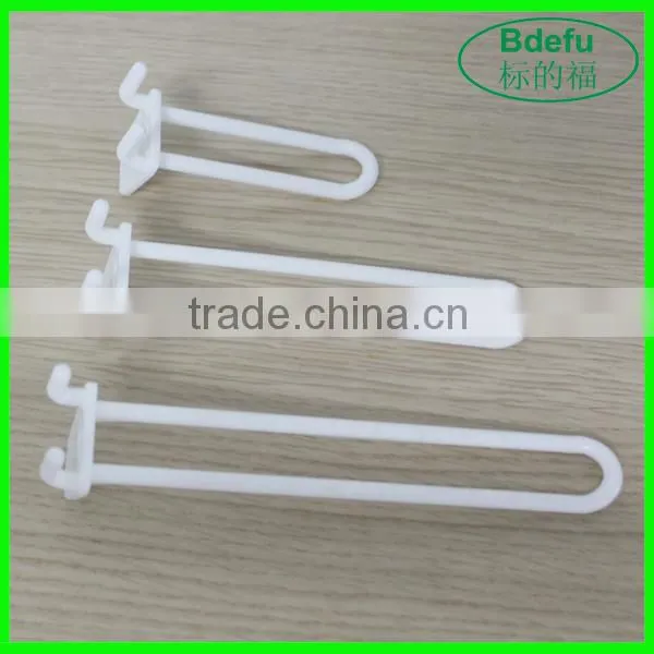 wholesale product colorful plastic security lock slatwall display hooks clothing hook for supermarket