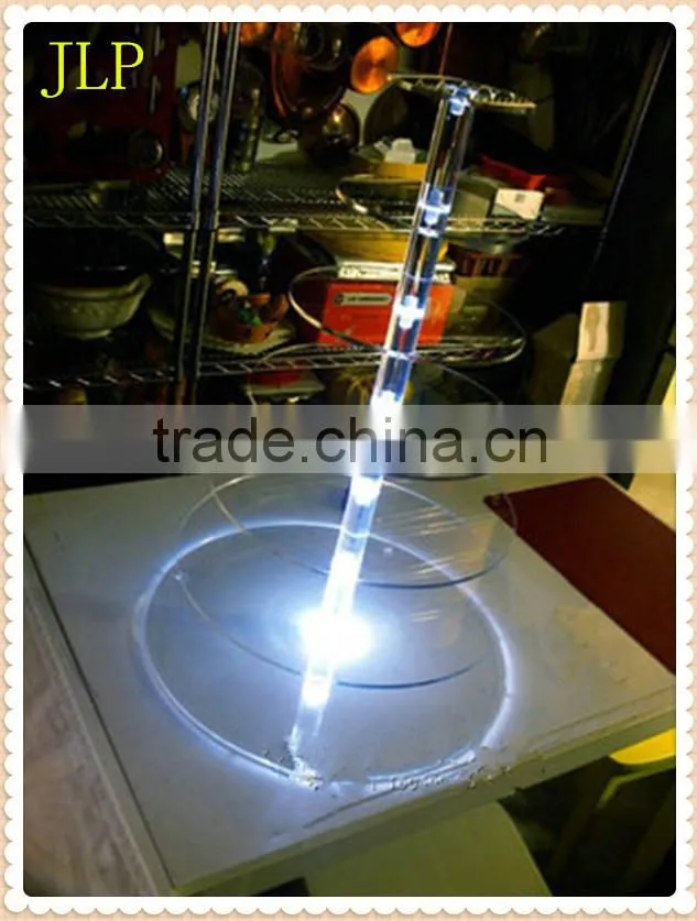Elegant Acrylic cake display stand with LED