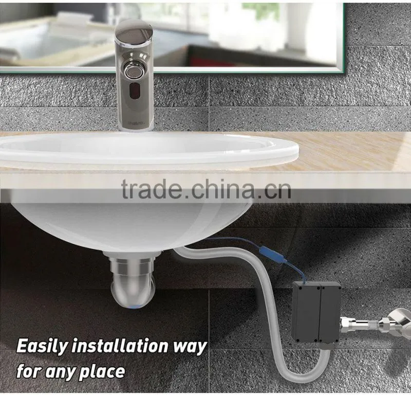 Hot sale! AA battery hotel water faucet, Refined pure alloy faucet V-AF5011