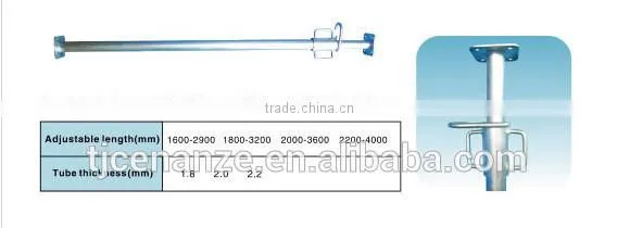 Q235/345 painted/galvanized scaffolding steel prop