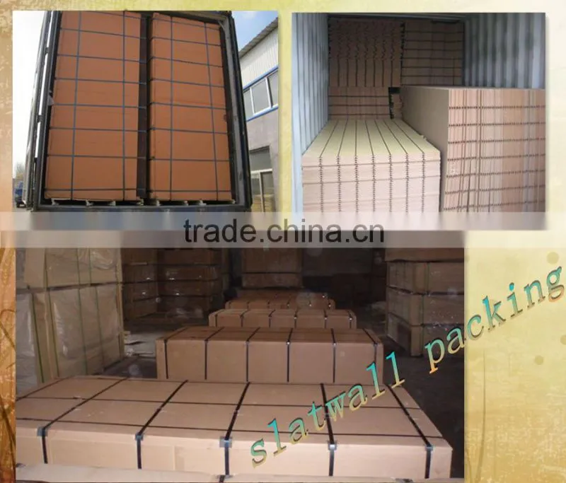 hot sale melamine slatwall/slot mdf board