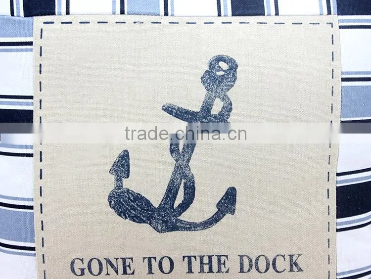 Beach Towel With Pillow Sea Anchor Cushion Cover