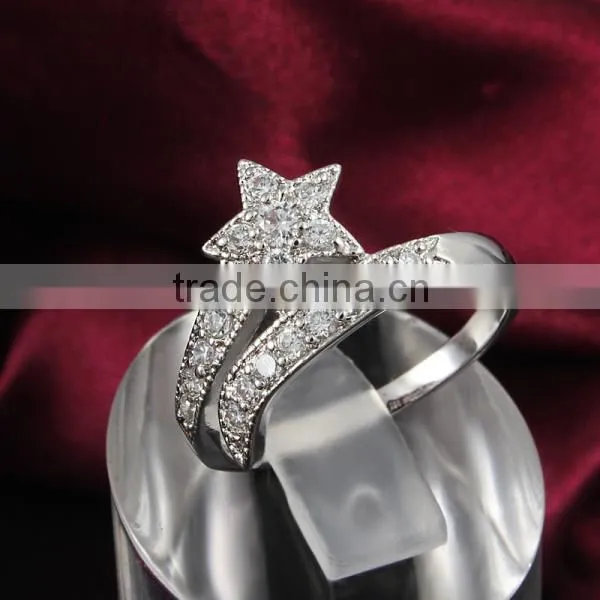 2015 factory new fashion 925 silver china cz rings