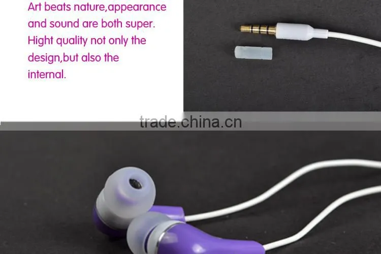 metal earphone for apple earphone with good quality for mp3 or mobile phone