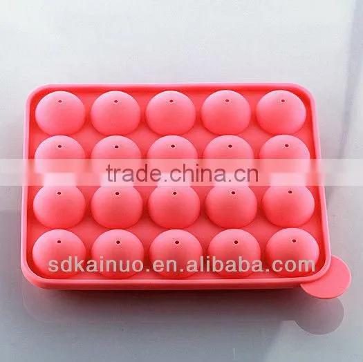 Lollipop shaped silicone custom moon cake mold
