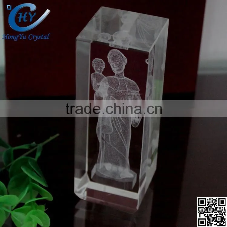new custom cheap 3D laser crystal engraving model