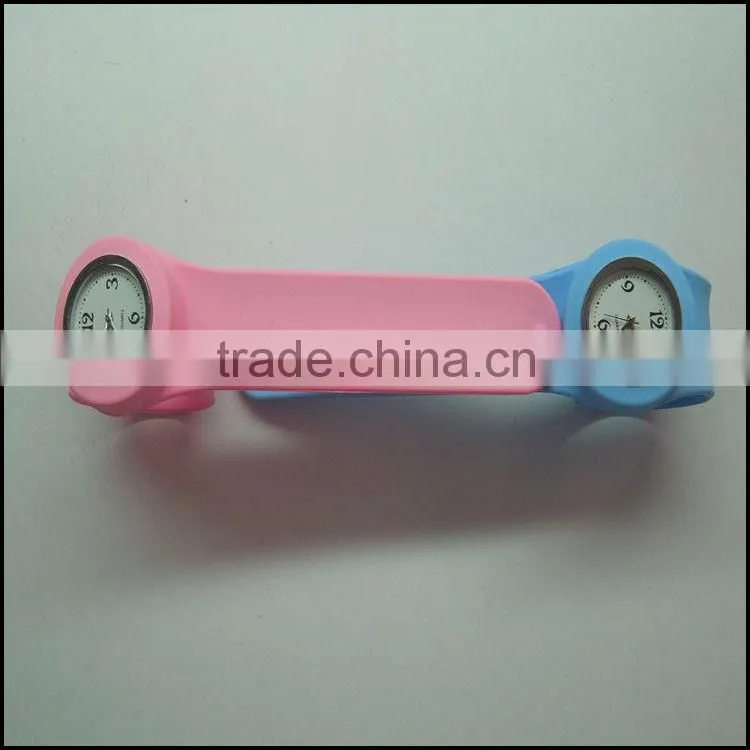 Novelty customized design silicone slap watch