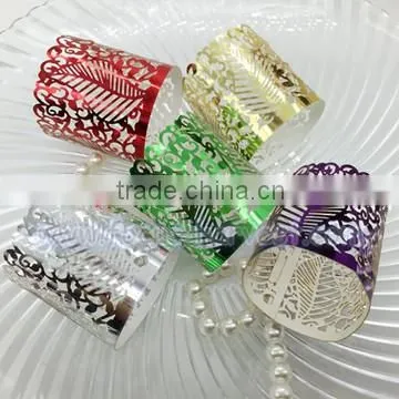 A811 Christmas crafts candle wraps laser paper LED light for wedding party decoration gift