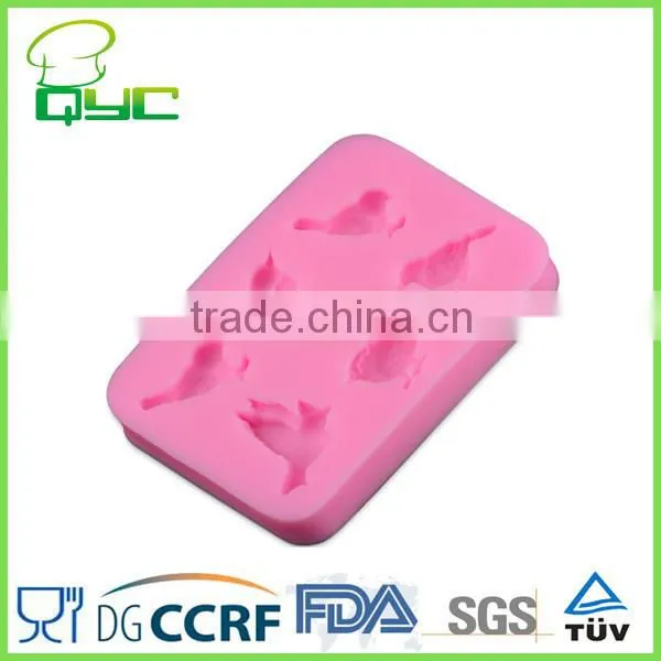 Funny Birdie Silicone Resin Fondant and Gum Paste Candle Moulds