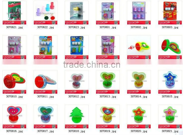 Green stamp heartshape printing kid's stamper toy