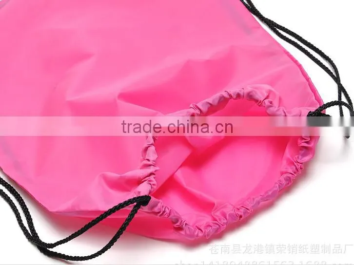 Manufactures 210D Drawstring Bag Drawstring Pouch Backpack Travel Bag