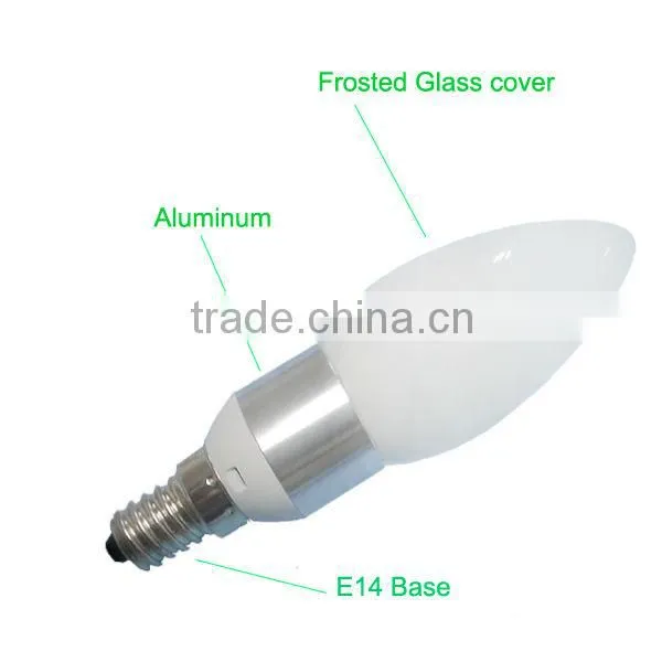 4w Espistar 3020smd e14 base low voltage led decorating candle light