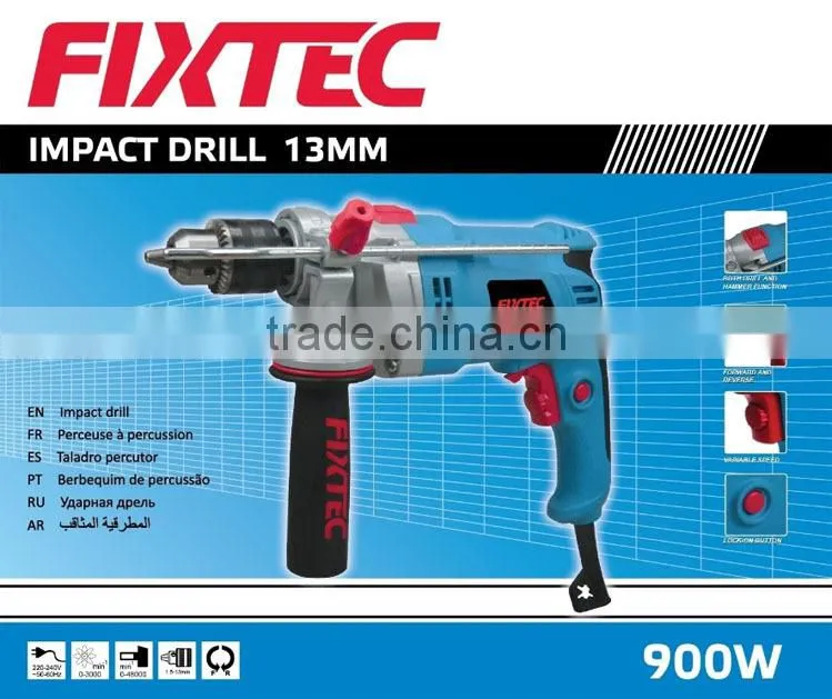 FIXTEC 900W 13mm china electric Impact drill z1j 13mm both drill and hammer function