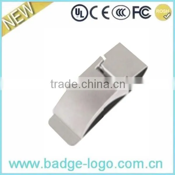 High-quality stainless steel logo money clip/ stainless steel money clip supplier