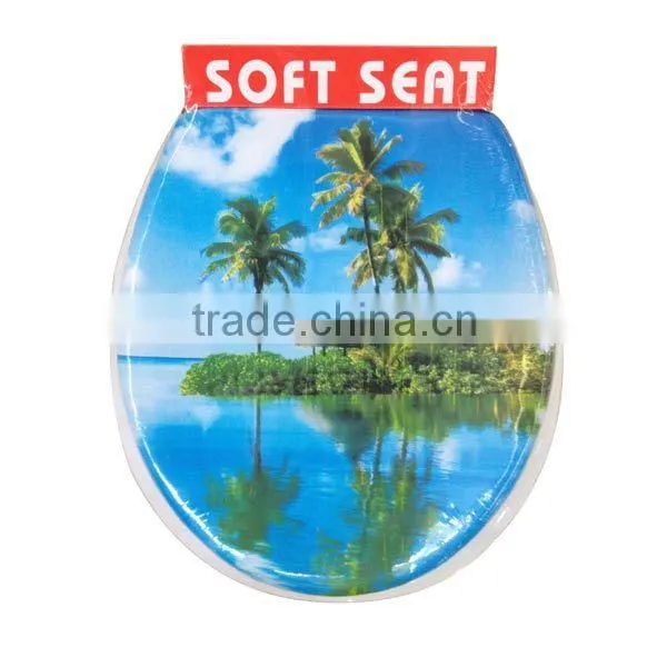 Scenery ocean design toilet seat cover