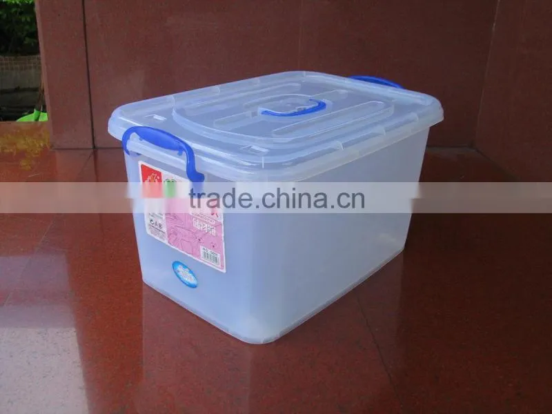 32L plastic storage container storage box with wheels