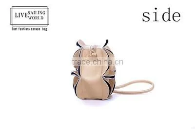 beautiful floral PU leather cosmetic bags