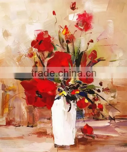 Retro flower decorative painting on canvas