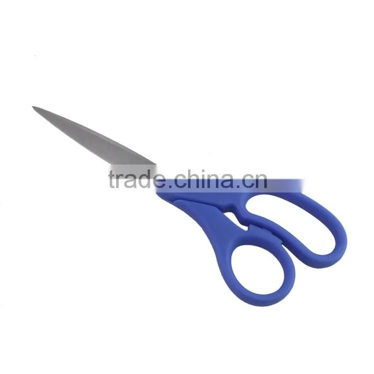 Durable office stationary tools 8 inch multifunctional Blue plastic handle Stainless Steel Scissors
