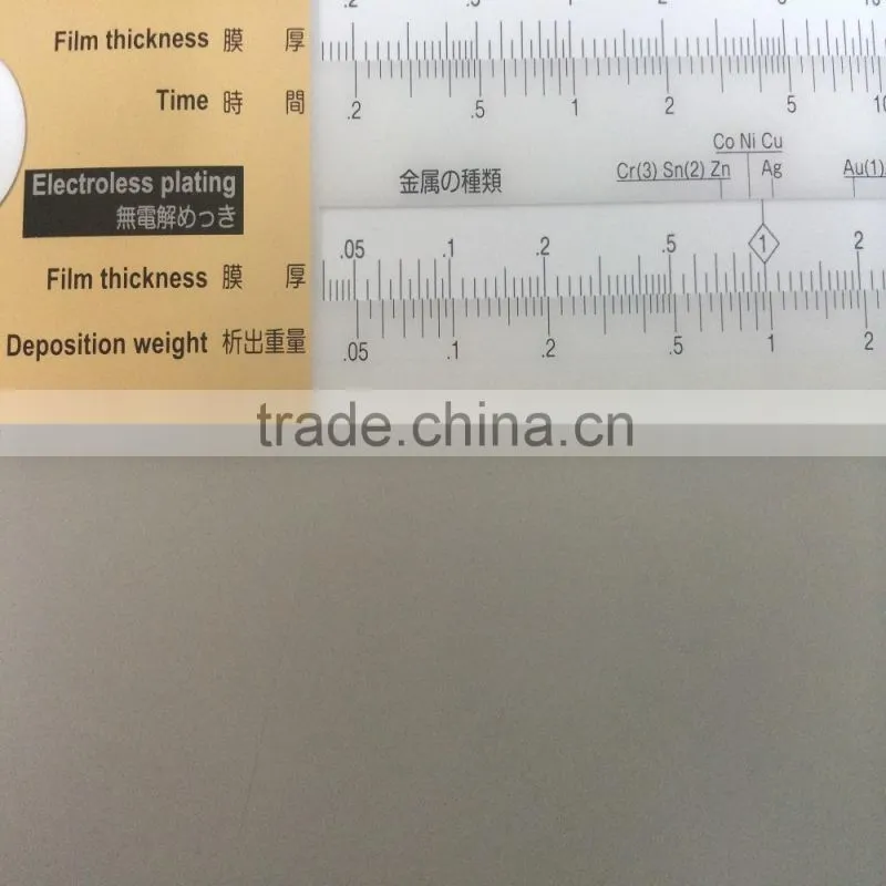 High quality easy to use Japan-made slide rules for plating factory