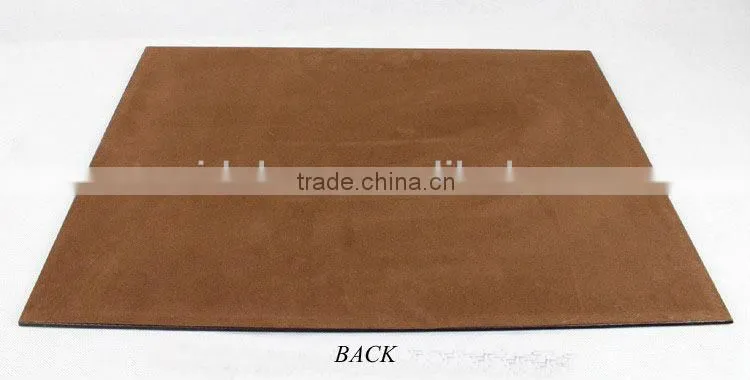 eco-friendly leather table mat/dest mat