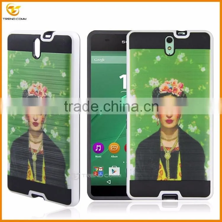 color printing hard back phone cover case for sony c5