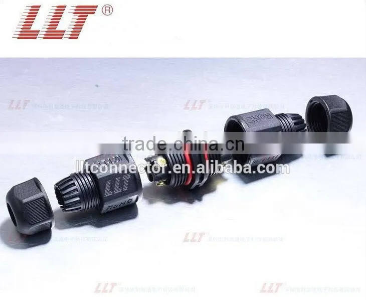 3 contact L20 weatherproof screw pins waterproof connector