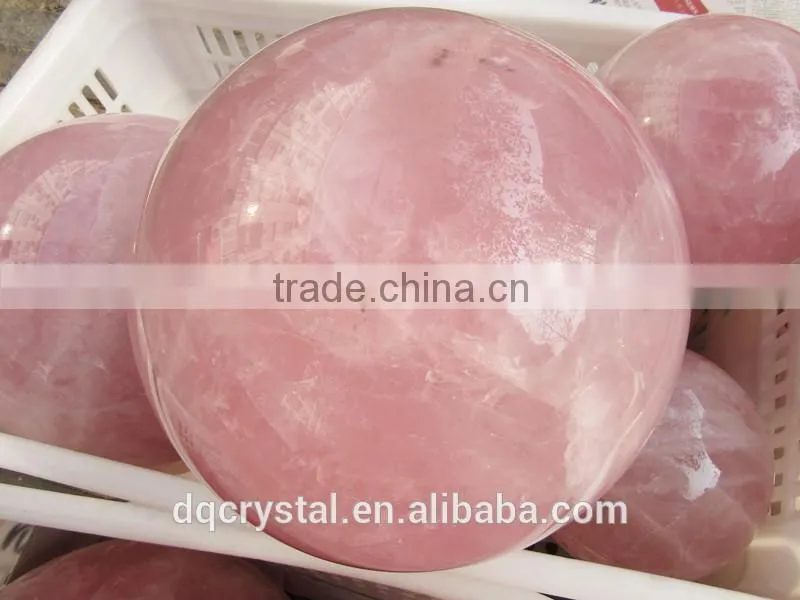 2015 Factory direct customed rough rose quartz ball for sale