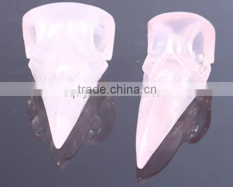 rose crystal quartz craft animal shape for decoration