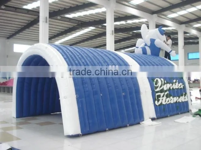 Giant advertising blue inflatable dome tent for sale
