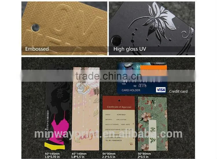 Cheapest price for paper garment hang tag with string