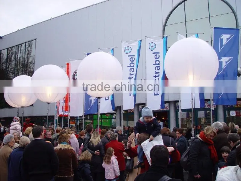 1m inflatable lighting halogen balloon with tripod for decoration