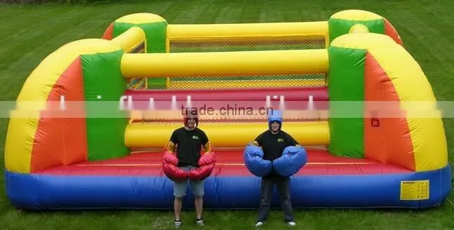 2016 inflatable games 6m inflatable wrestling ring