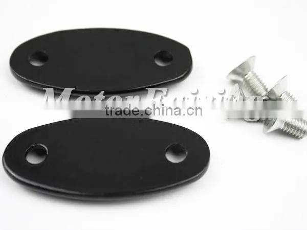 Mirror Base Plates for Honda CBR 600 F4 F4i 900 RR 929 954 1000RR Black MT222-008