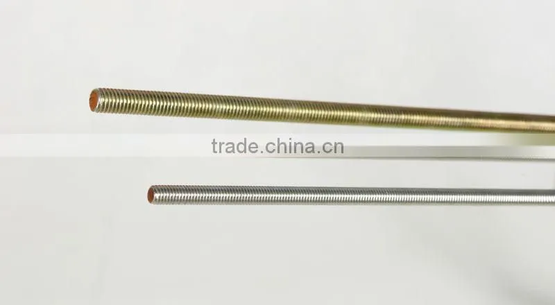 yellow zinc plated threaded rod